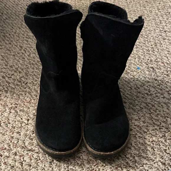Birkenstock Black Suede Boots - Picture 1 of 3